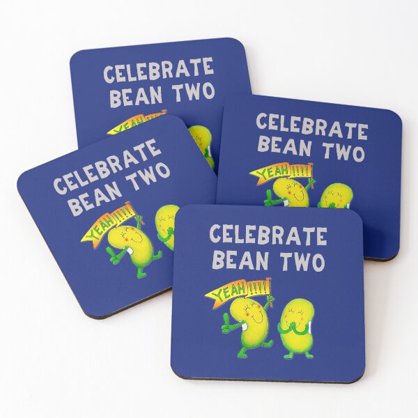 Item preview, Happy 2nd Birthday card - Celebrate Bean Two designed and sold by Justbeanhappy.