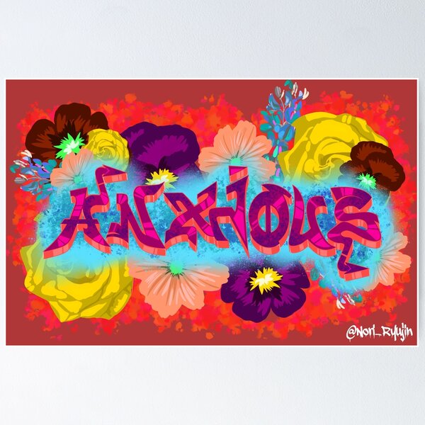 Item preview, Anxious Graffiti designed and sold by nori-ryujin.