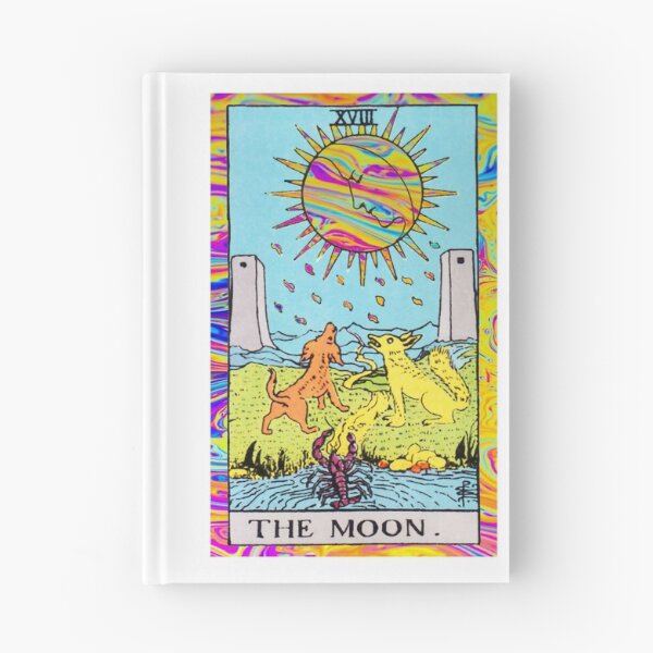 Item preview, Psychedelic Tarot Card 'The Moon' designed and sold by Haileygaitan.