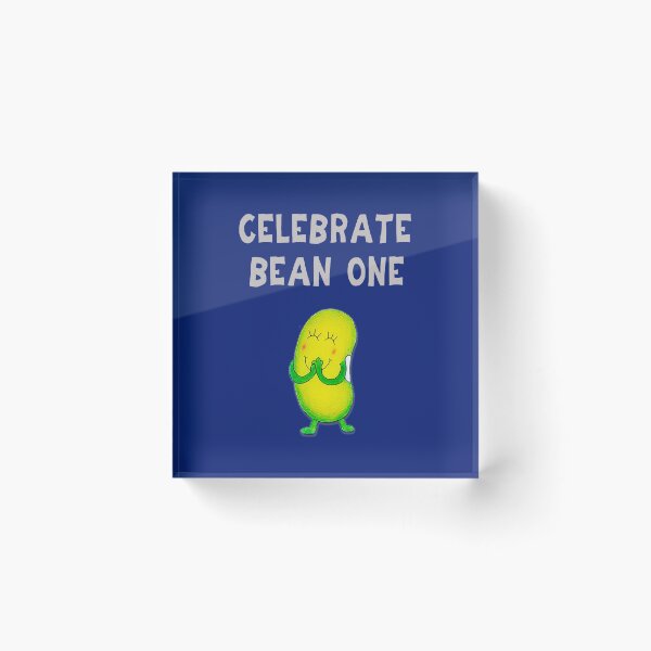 Item preview, Happy 1st Birthday card - Celebrate Bean One designed and sold by Justbeanhappy.
