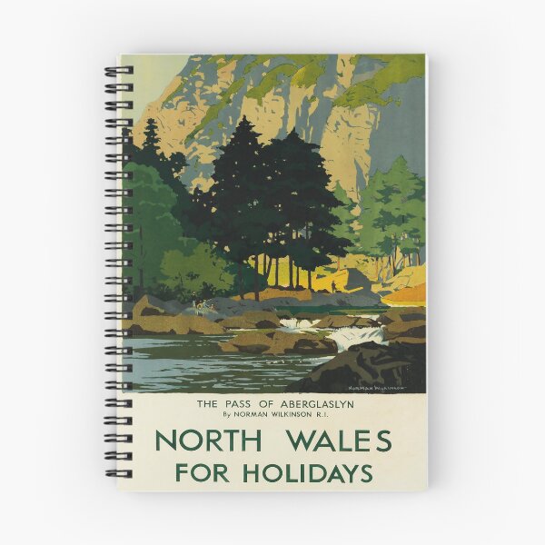 Artikelvorschau, North Wales for Holidays vintage travel poster entworfen und verkauft von stickart-marek.