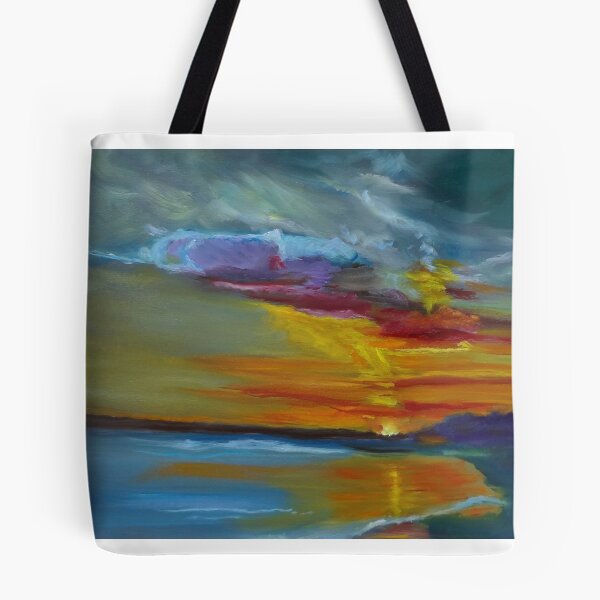 Item preview, Wild Sunset. The brilliant sun sinks behind the mountain and shines reflections across the ocean and beach in all of its colorful glory.  designed and sold by jennyleeandjim.