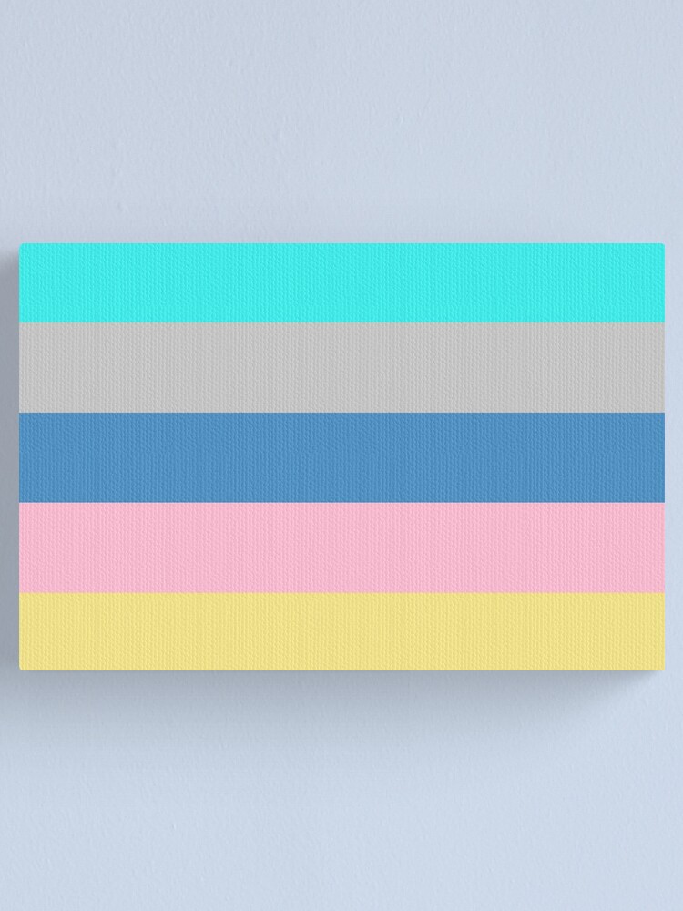 Animesexual Pride Flag Canvas Print By Newandclassic68 Redbubble