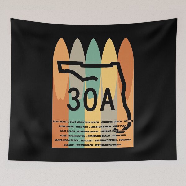 Item preview, 30A Surfboards Towns of 30A designed and sold by KoolMoDee.