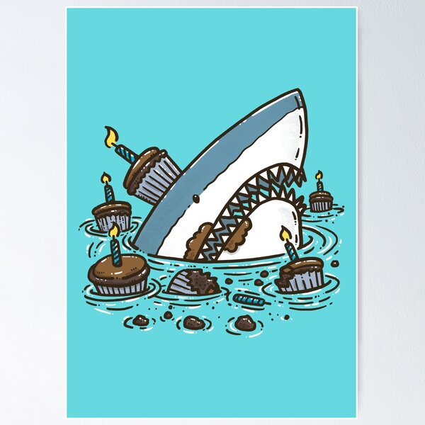 Item preview, Cupcake Destruction Shark designed and sold by nickv47.