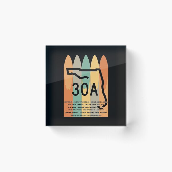 Item preview, 30A Surfboards Towns of 30A designed and sold by KoolMoDee.