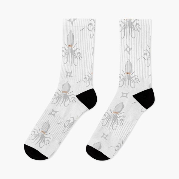 Item preview, Armed White Ninja Squid (white) designed and sold by animinimal.