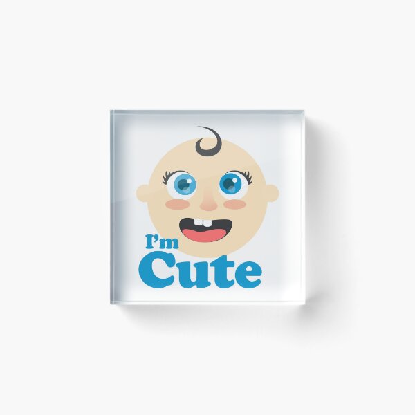 Item preview, I'm Cute Adorable Baby  designed and sold by BrightLightArts.