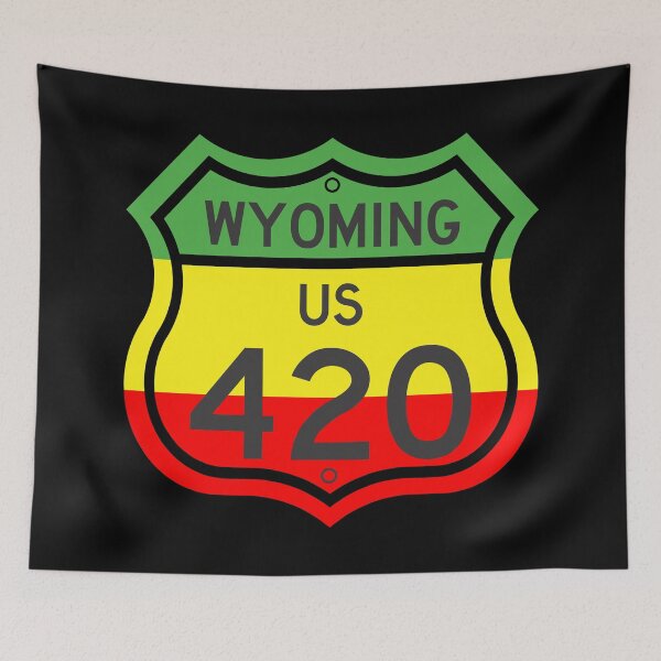 Item preview, Wyoming Highway 420 in Rasta Colours designed and sold by Kiwidom.