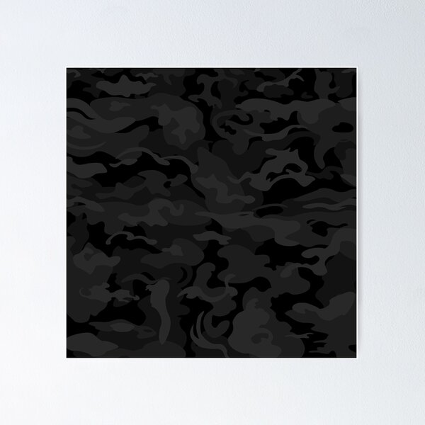 Camo Style - Black Blue Camouflage Poster for Sale by rclwow