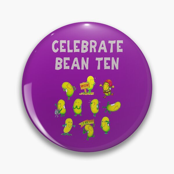 Item preview, Happy 10th Birthday card - Celebrate Bean Ten designed and sold by Justbeanhappy.