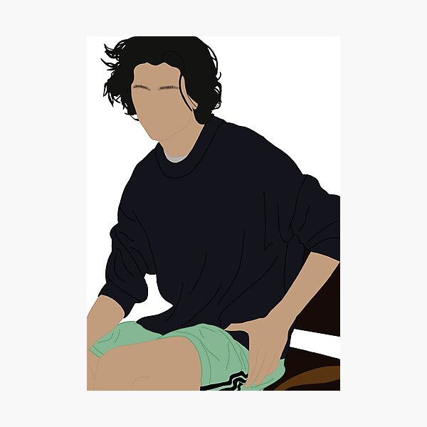 Item preview, Timothee Chalamet in green shorts designed and sold by Hannah Beck.