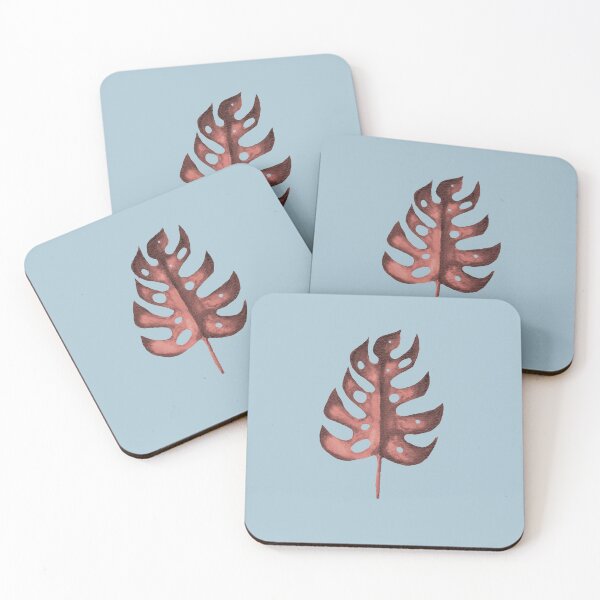 Item preview, Red Monstera Leaf designed and sold by zibziby.