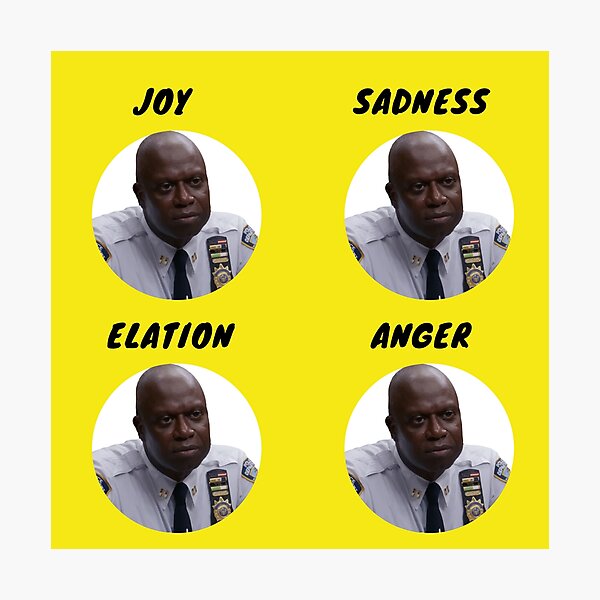 Item preview, The many faces of Captain Holt designed and sold by JpressA.