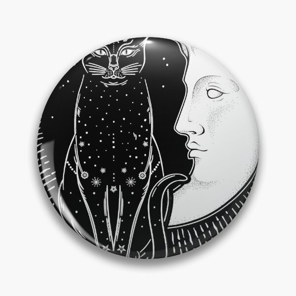 Item preview, Tarot Card Crescent Moon And Cat Graphic designed and sold by Dezutterkenny.