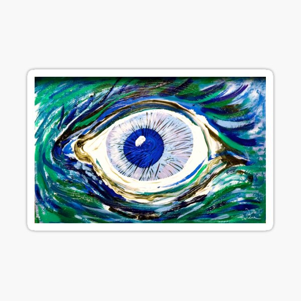 Argonne Eye Pupil Eyeball Abstract Art, Vision Sticker
