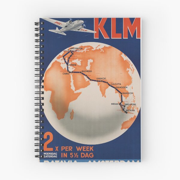 Item preview, Batavia-Amsterdam vintage travel poster designed and sold by stickart-marek.