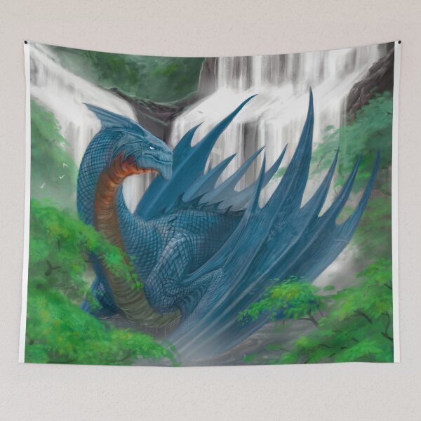 Item preview, Big Blue Dragon designed and sold by piyastudios.