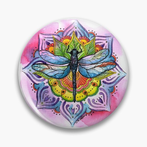 Item preview, DragonFly Mandala Painting designed and sold by Michelle Potter Artist.