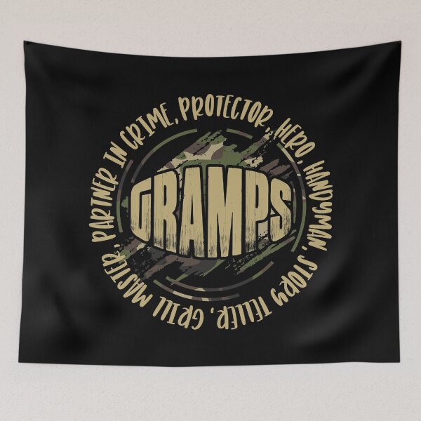 Aperçu de l'œuvre Cadeau Gramps - cadeau pour le cadeau de fête des pères papa Gramps Camouflage créée et vendue par nana1099.
