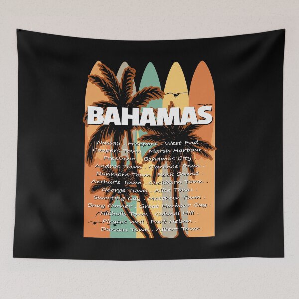 Item preview, Towns/Cities of the Bahamas - Souvenir Travel Design designed and sold by KoolMoDee.