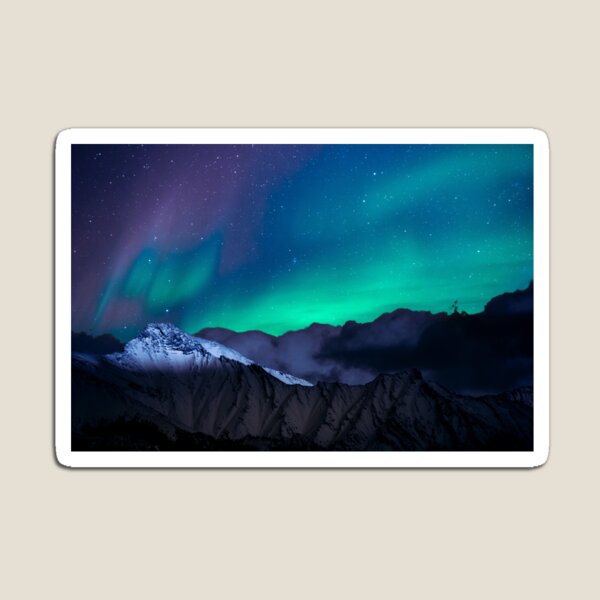 Aperçu de l'œuvre Alaska Northern Lights Night Sky Aurora Borealis Cadeaux créée et vendue par WUOdesigns.