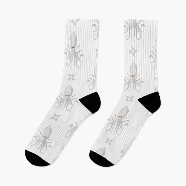 Item preview, White Ninja Squid (white) designed and sold by animinimal.