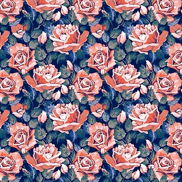 Artwork thumbnail, Floral Flower Pattern by CallaStatements