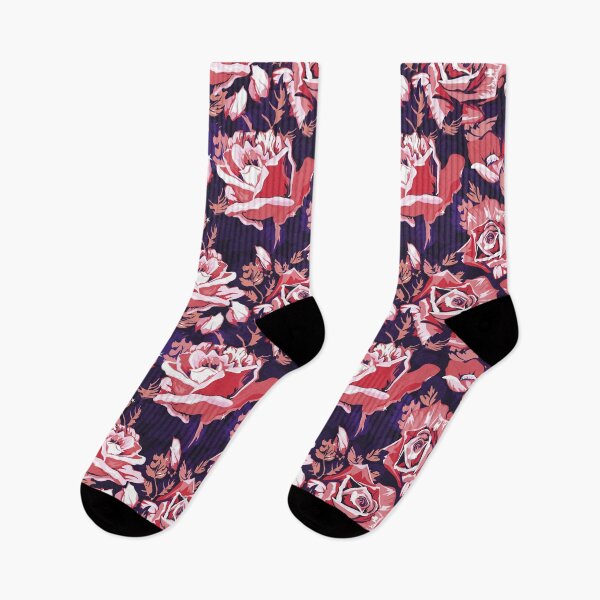 Item preview, Purple and Red Floral Flower Pattern designed and sold by CallaStatements.