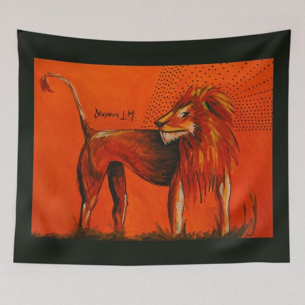Item preview, The King Of The Jungle Handles The Human Condition With Grace designed and sold by Benjamin L.M..