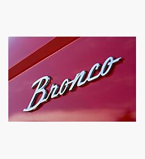 Bronco Photographic Print