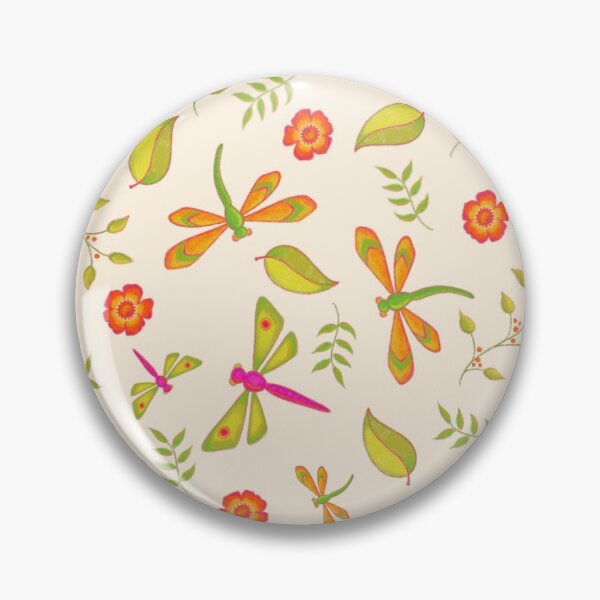 Item preview, Little Ditzy Dragonflies and Flowers Pattern designed and sold by Diana Garrison.
