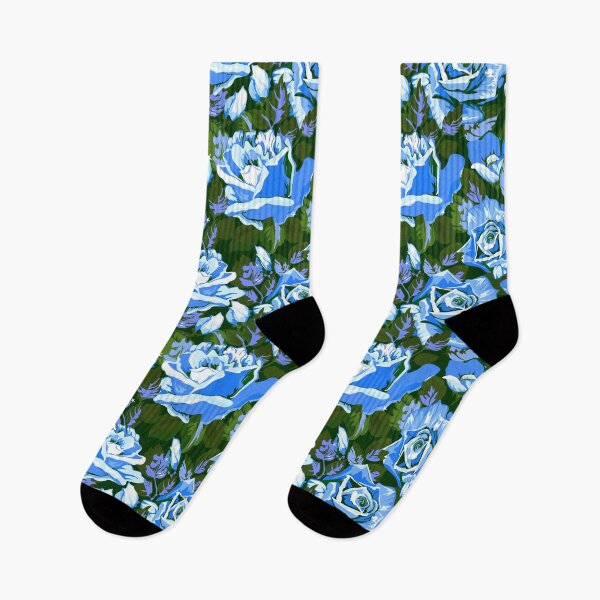 Item preview, Blue and Green Floral Flower Pattern designed and sold by CallaStatements.