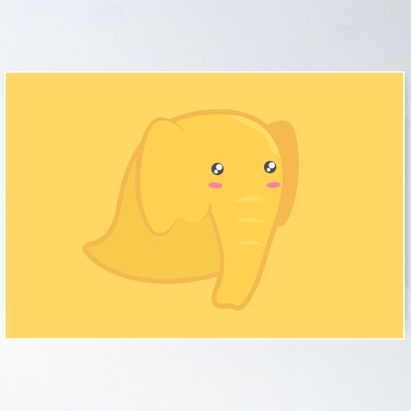 Item preview, Yellow Elephantom (pattern) designed and sold by animinimal.