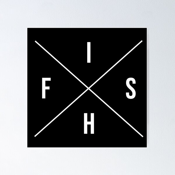 Item preview, Fish Geometric Shape designed and sold by Iyuda.