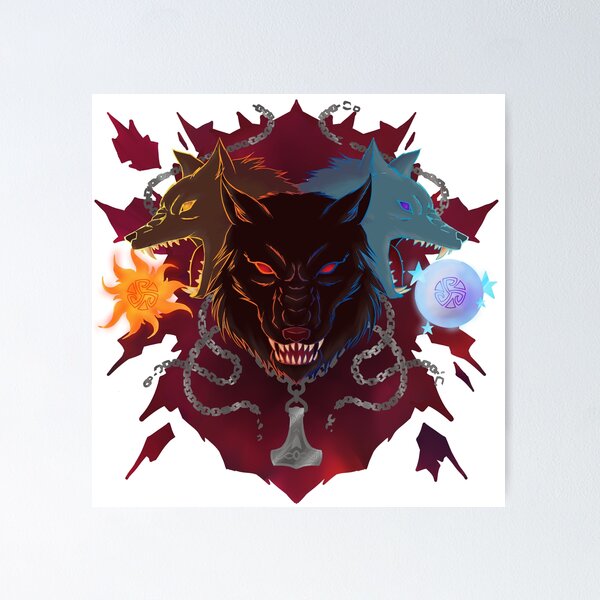 Item preview, Wolves of Ragnarok designed and sold by AmicableApparel.