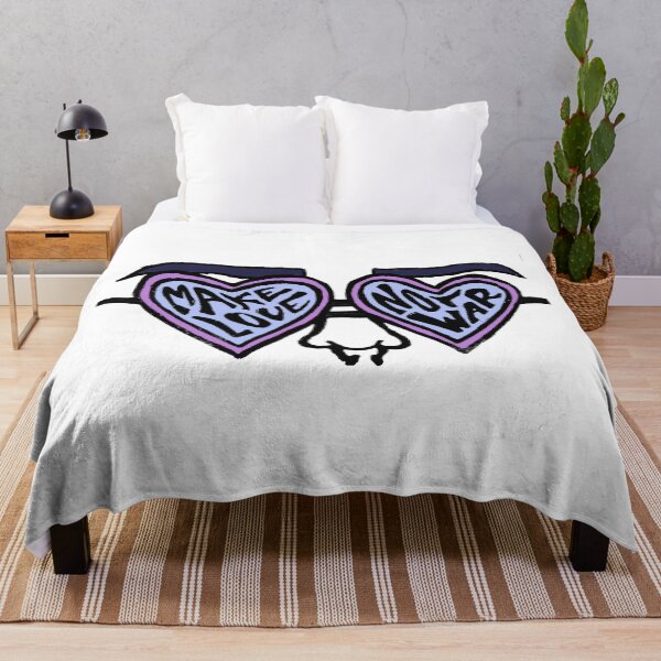 Item preview, Make Love Not War - Groovy Purple design -  designed and sold by sophiru.