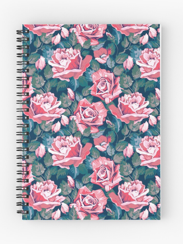 Thumbnail 1 of 3, Journal,  Pink Roses Floral Flower Pattern designed and sold by CallaStatements.