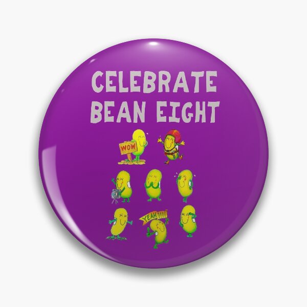 Item preview, Happy 8th Birthday card - Celebrate Bean Eight designed and sold by Justbeanhappy.
