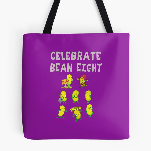 Item preview, Happy 8th Birthday card - Celebrate Bean Eight designed and sold by Justbeanhappy.