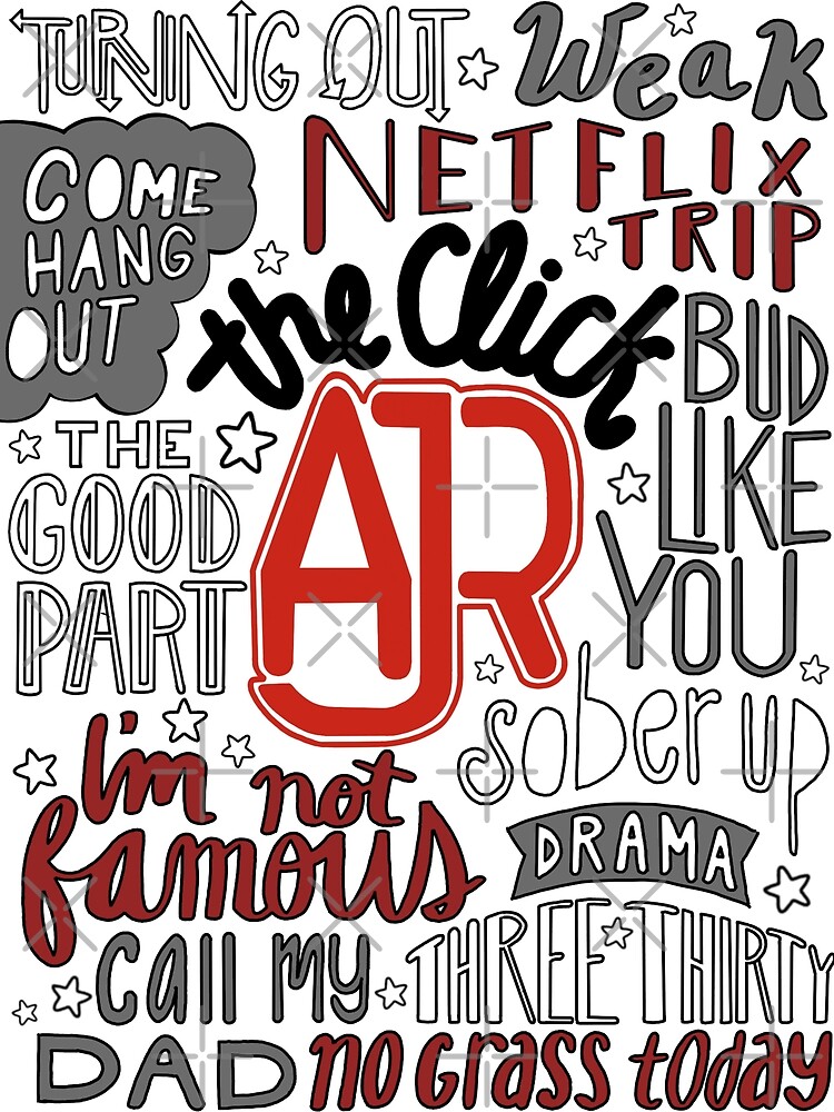 "AJR The Click with Background" Art Print by laurel98 | Redbubble