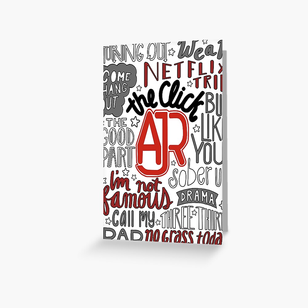 "AJR The Click with Background" Greeting Card by laurel98 | Redbubble