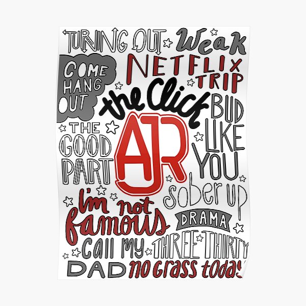 AJR The Click with Background Poster