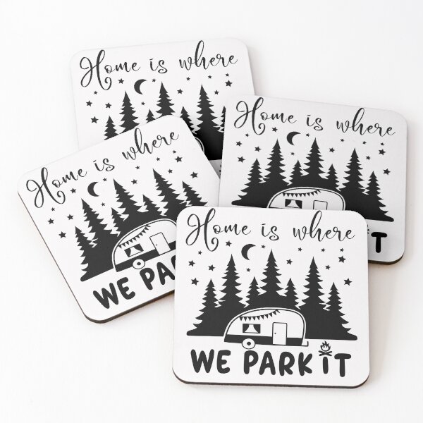 Item preview, Home is Where We Park it C-A-M-P-i-n-g Gift  designed and sold by PupnkittyMania ⭐⭐⭐⭐⭐.