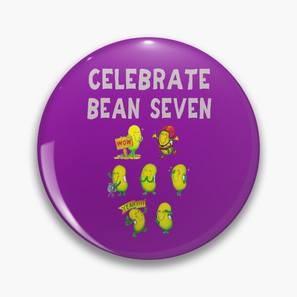 Item preview, Happy 7th Birthday card - Celebrate Bean Seven designed and sold by Justbeanhappy.