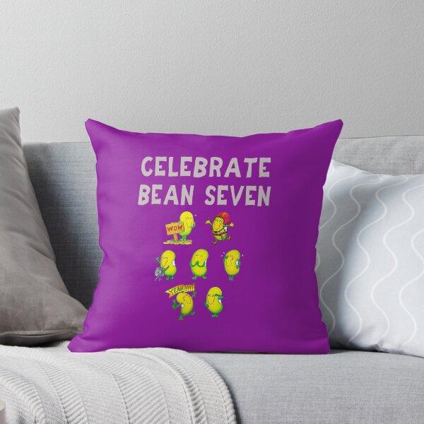 Item preview, Happy 7th Birthday card - Celebrate Bean Seven designed and sold by Justbeanhappy.