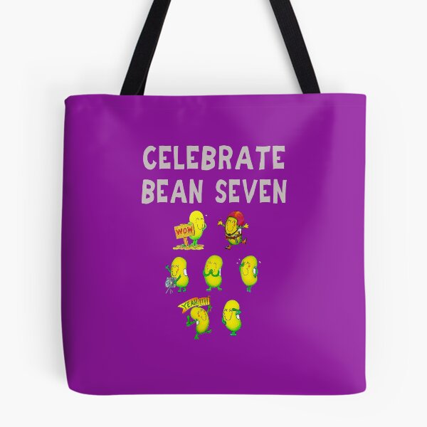 Item preview, Happy 7th Birthday card - Celebrate Bean Seven designed and sold by Justbeanhappy.