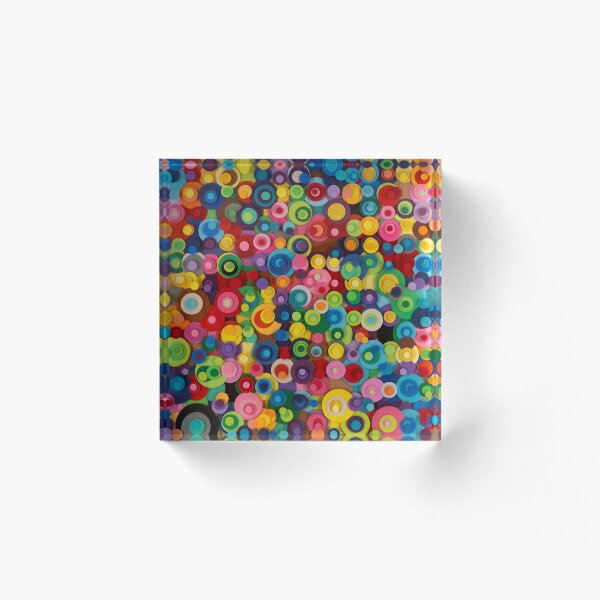 Gumdrops and lollipops Acrylic Block