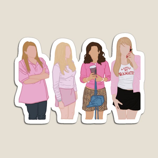 Item preview, mean girls minimalist sticker designed and sold by bella-correa.