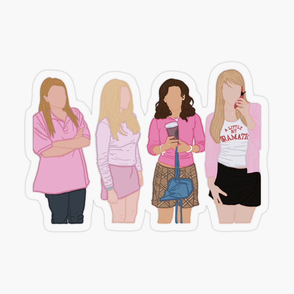 mean girls sticker  Girl stickers, Mean girls, Enamel pins